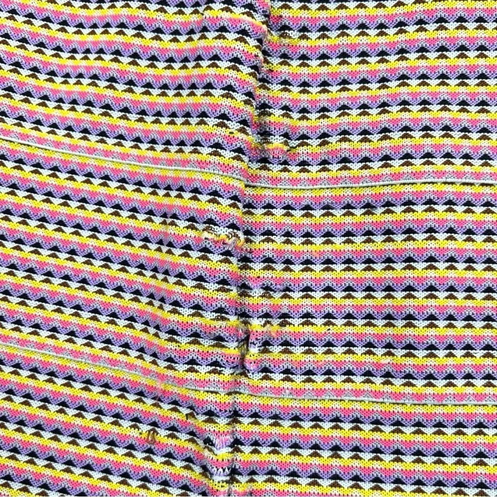 Y2K Pleasure Doing Business Multicolor Bandage Stretchy Mini Skirt Size S